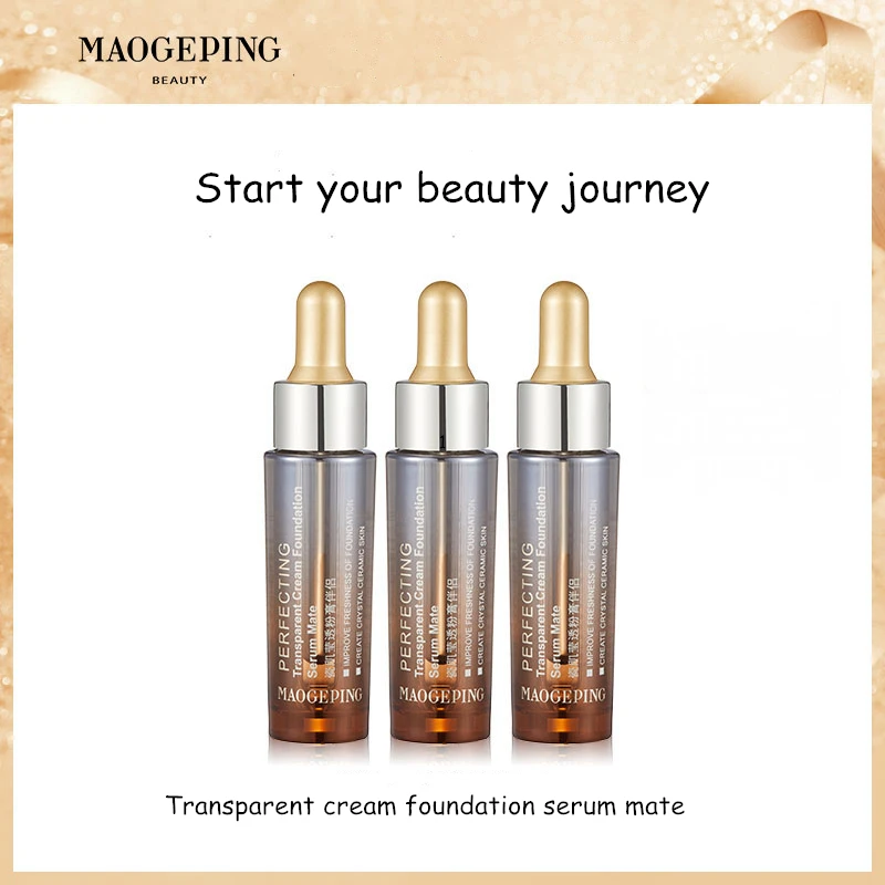 Maogeping Perfecting Transparent Cream Foundation Serum Mate Improve Freshness Of Foundation Create Crystal Ceramic Skin