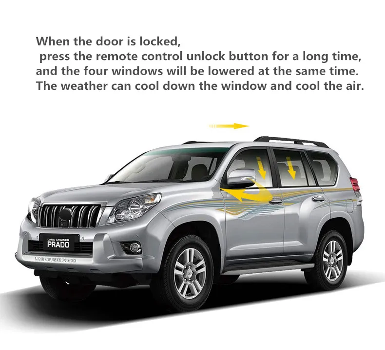 Auto automatic window lifter FOR Toyota Prado 2010-2019 window glass one button lift window device accessories