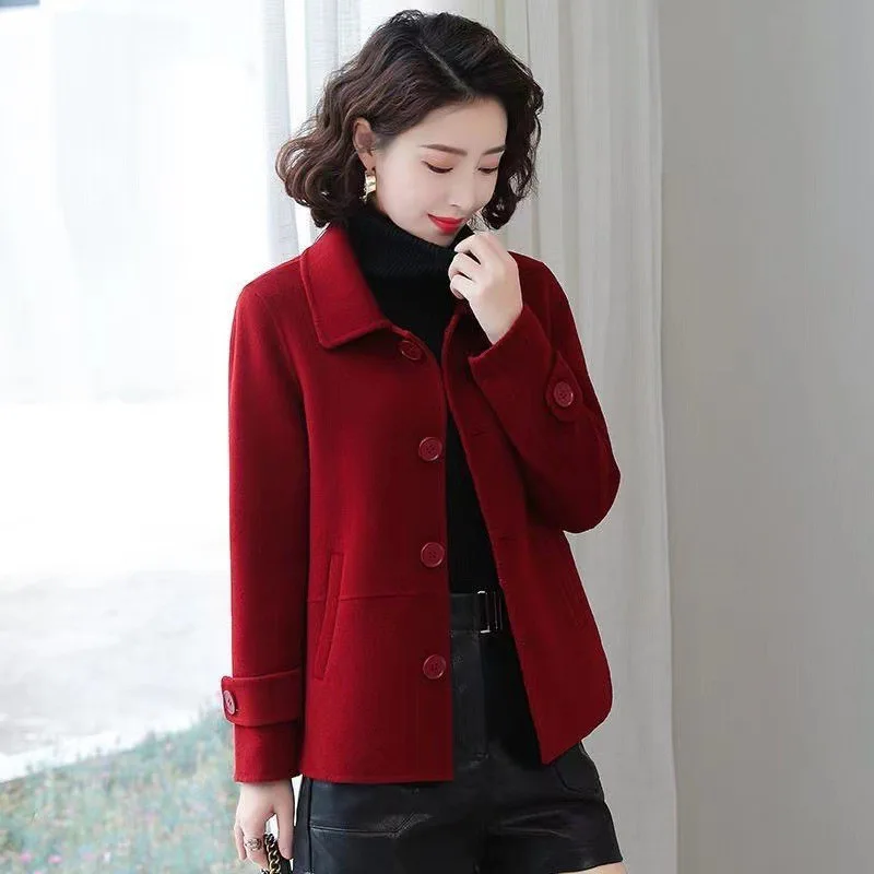 Cloth Coat Female Temperament Is Little Short of New Fund of 2021 Autumn Winters Is Han Edition Imitation Wool Women\'s Clothes