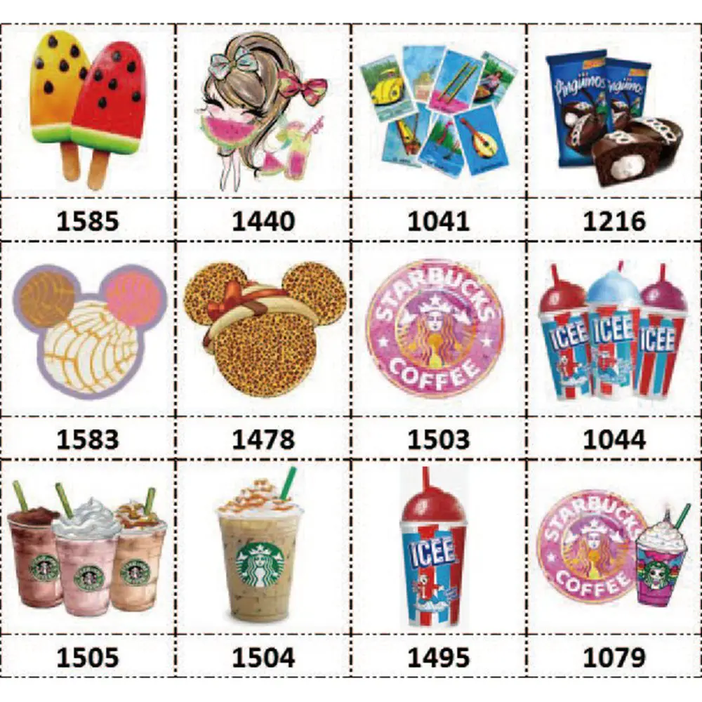 100pcs/lot summer series drinks beverages chocolates Ice planar resin for diy phone hair accessories welcome custom designs