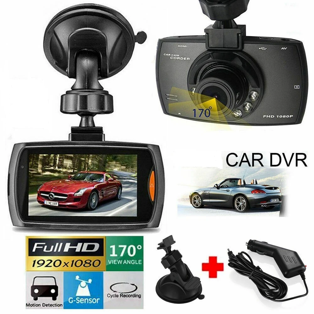 G30 Car DVR Camera Full HD 1080P 140° Dashcam with Night Vision G-Sensor Car Recorder