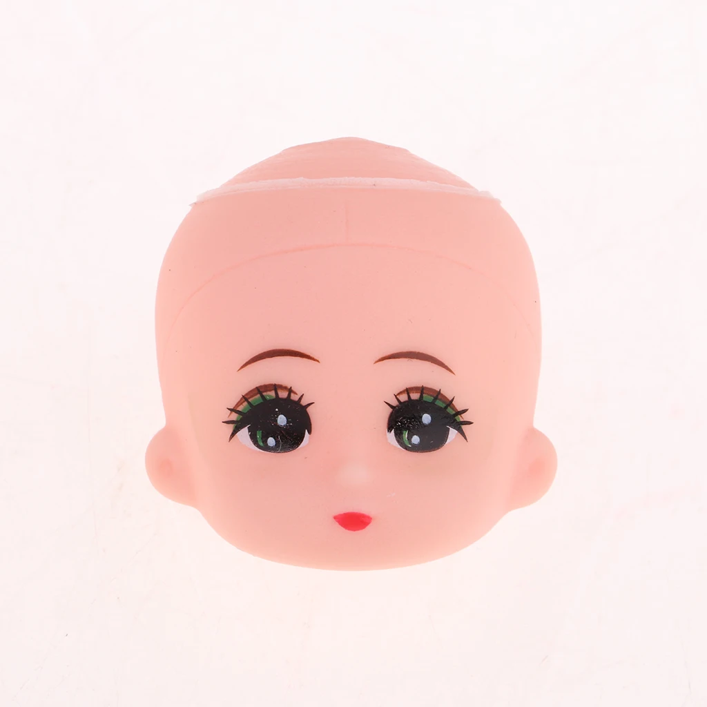 10 Pieces Lovely Big Eyes Baby Heads For Mini Keychain Doll Custom Accessory