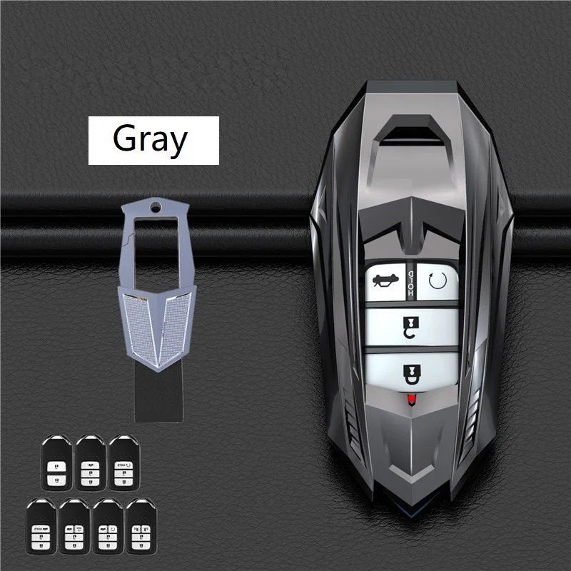 Metal  Car Remote Key Cover Key Case For Honda Civic CR-V HR-V Accord Jade Crider Odyssey 2015- 2018 Remote Protector