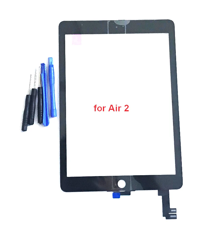 10Pcs Touch Panel Replacement For Ipad 6 Air 2 6th A1567 A1566 Touch Screen Digitizer Front Lcd Outer Glass With Adhesive