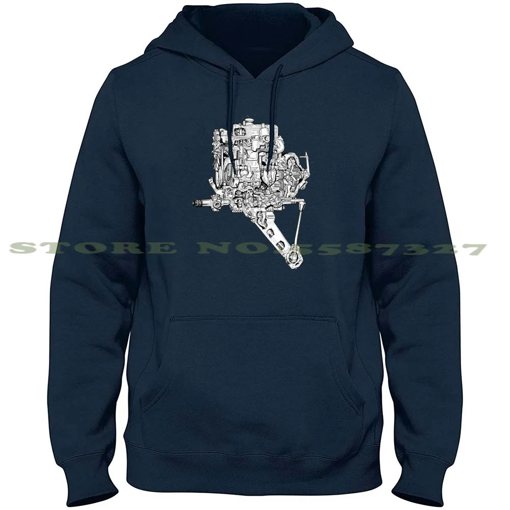 A-Series Transverse Engine Hoodies Sweatshirt For Men Women Mini Cooper Ado16 Blmc Transverse Morris Austin Mg Vanden Plas 1100