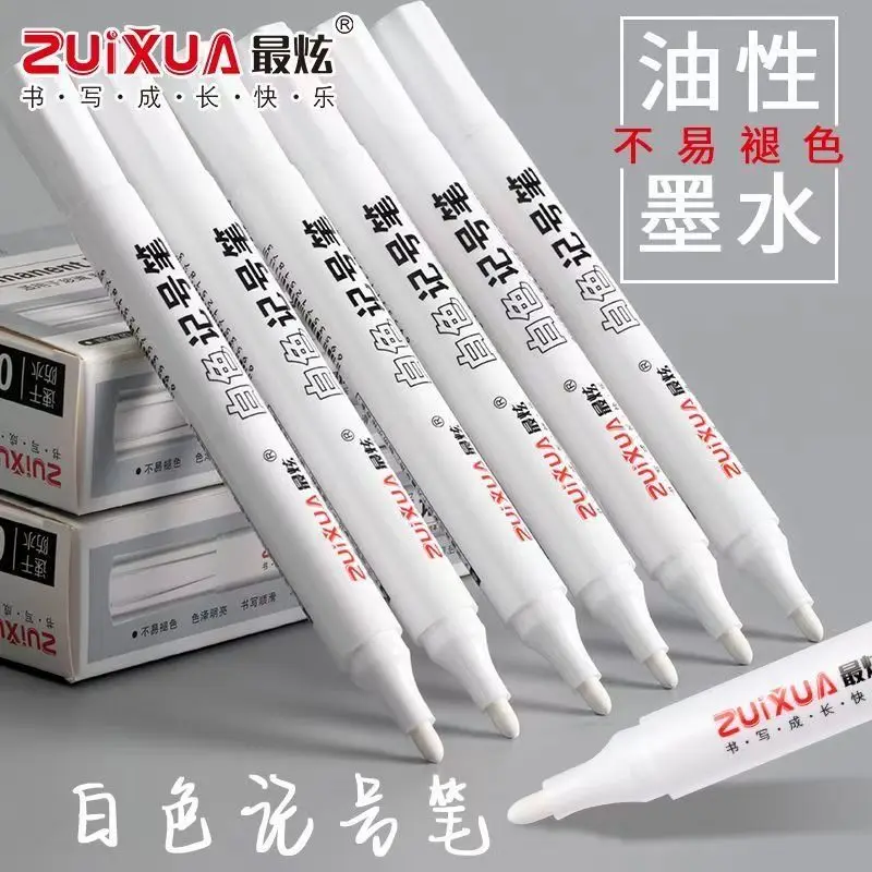 3PCS Oily Waterproof White Marker Pen Graffiti Pens Permanent Gel Pencil Tire Painting Notebook Tyre Tread Environmental Pen