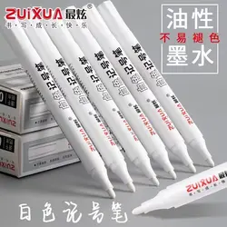 3PCS Oily Waterproof White Marker Pen Graffiti Pens Permanent Gel Pencil Tire Painting Notebook Tyre Tread Environmental Pen