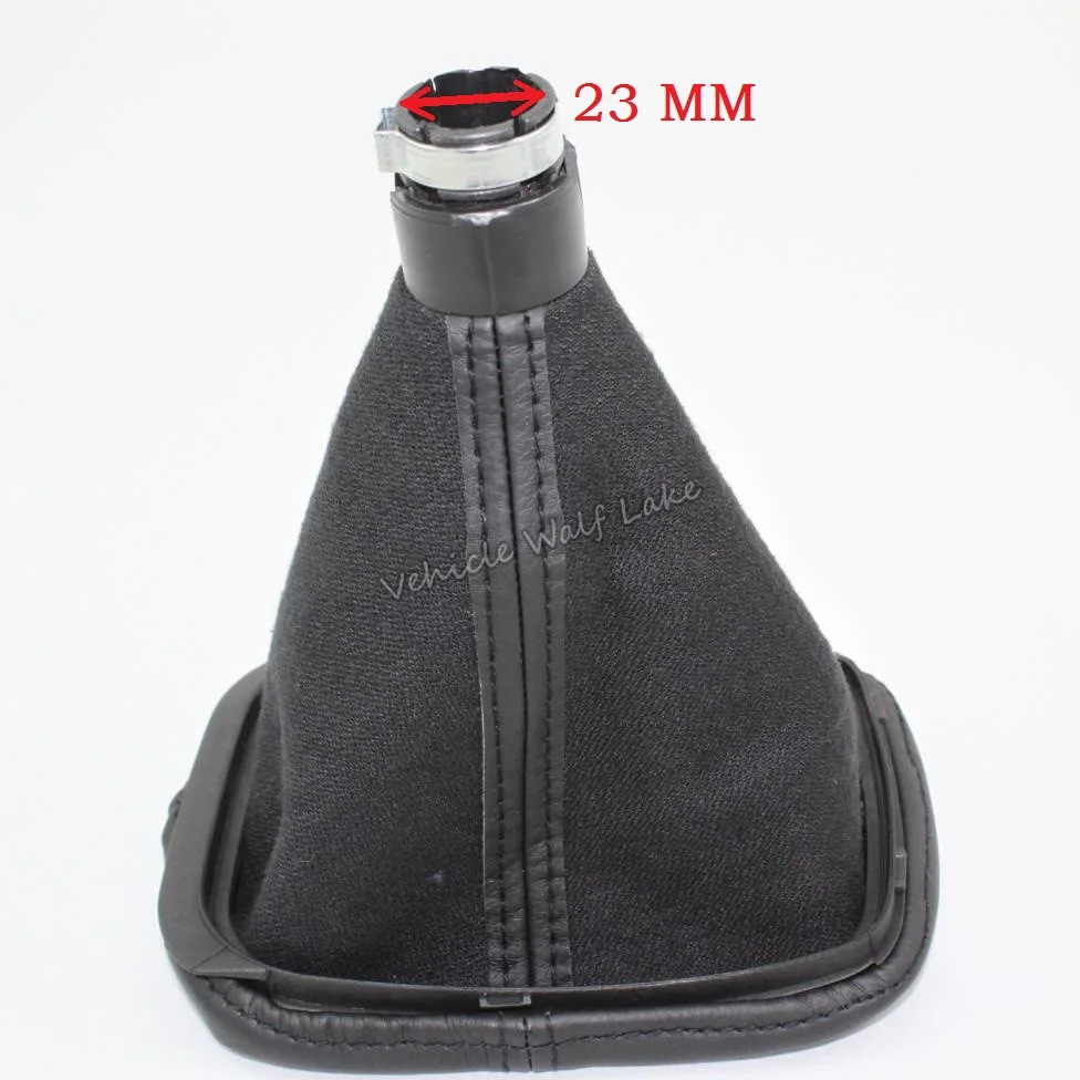 For Seat Leon 2000 2001 Toledo 1999 2000 2001 Car-Styling 5 Speed Gear Lever 23 mm Hole Car Shift Knob Leather Boot Red Line