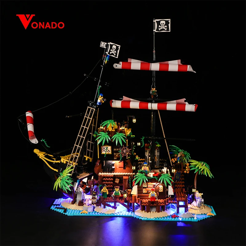 

Vonado led Light Compatible For 21322 Pirate Bay Pirate Shipwreck Model ideas series fight building block toys light