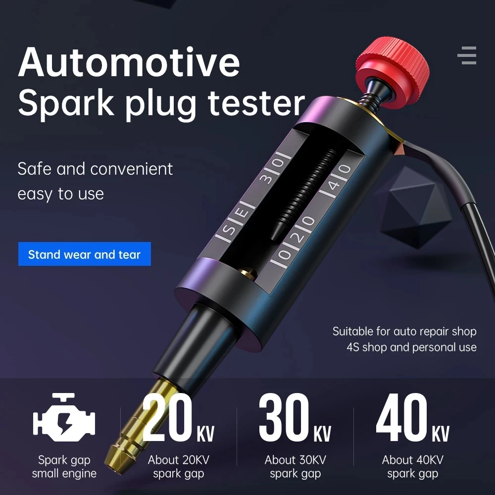 Universial Spark Plug Tester Adjustable Ignition Coil Tester Diagnostic Tools For Ignition System Car Tester For Spark Car Tools