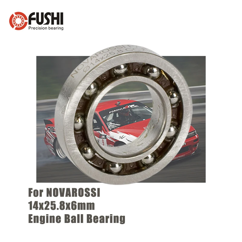 MR258146E 14*25.8*6mm Rear Engine Ball Bearing 1PC ABEC-3 C3 Clearance Polymite Nylon Cage T46 Bearings For NOVAROSSI .21