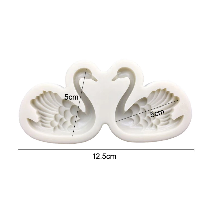 Swans Silicone Mold Sugarcraft Cupcake Baking Mold Fondant Cake Decorating Tools