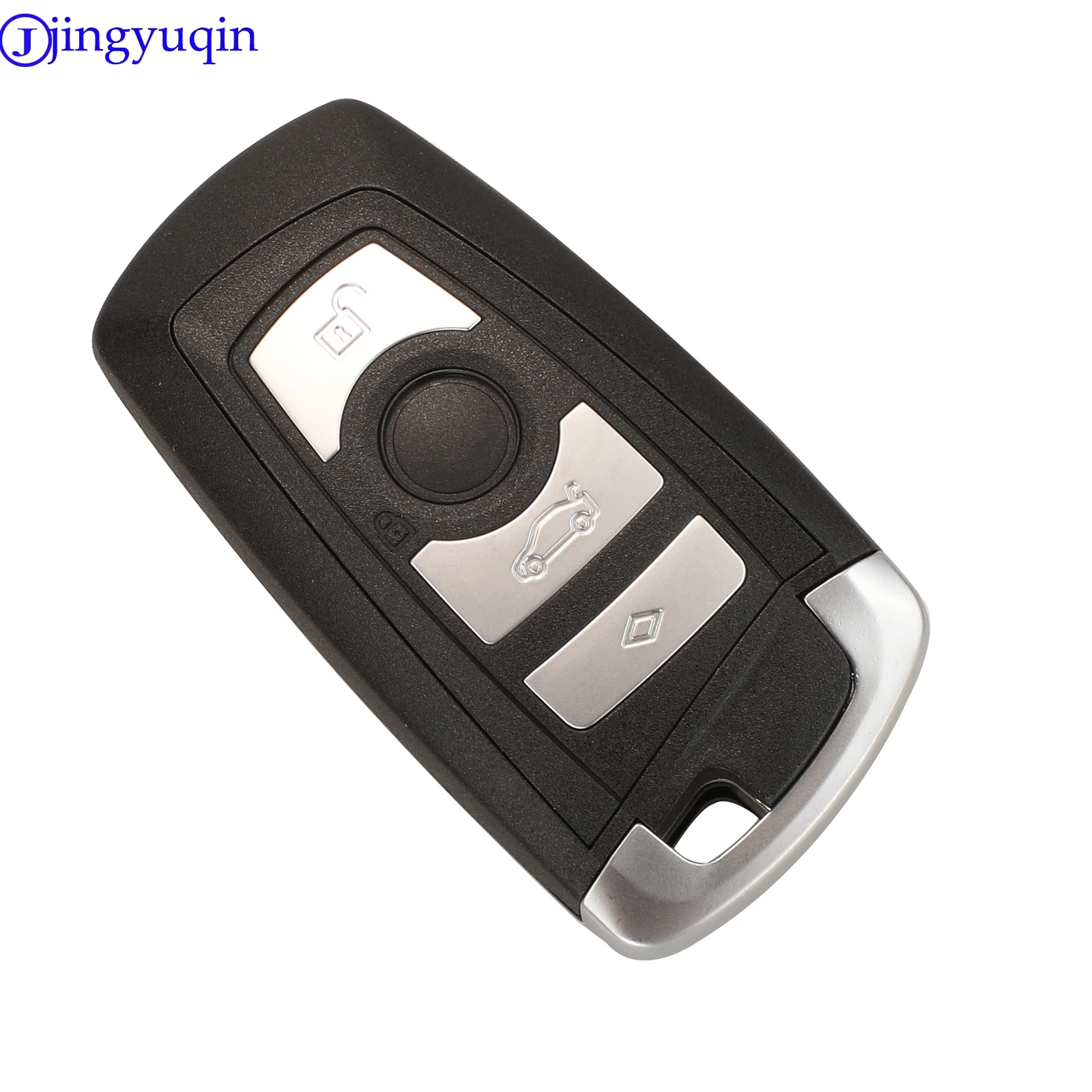 jingyuqin 3/4B Smart key Shell Cover Case Keyless For BMW CAS4 F 3 5 7 Series E90 E92 E93 X5 HU100R With Uncut Blank Blade
