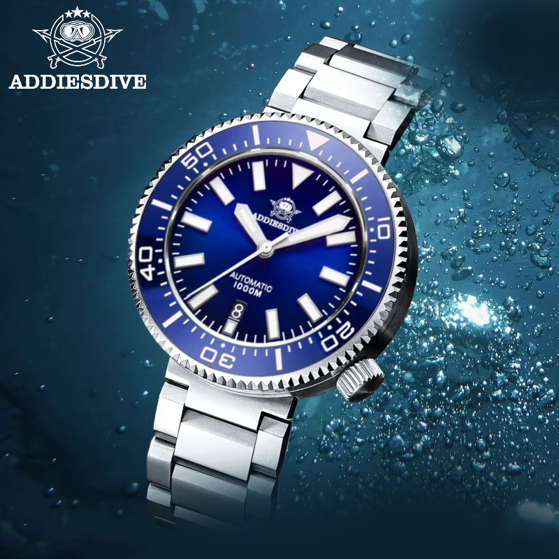 Addies Dive Men\'s Fashion Watch 1000m Diving Super Luminous 316L Stainless Steel Watch Sapphire Crystal NH35 Automatic Watches