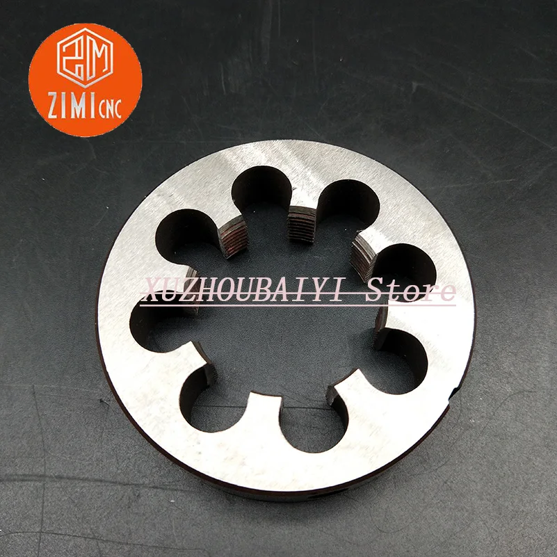 1pcs M45*1.5 Metric High Speed Steel Right Hand Mould Round Tapping Mould M45 Round Die Round Tapping Mould Hand Tool