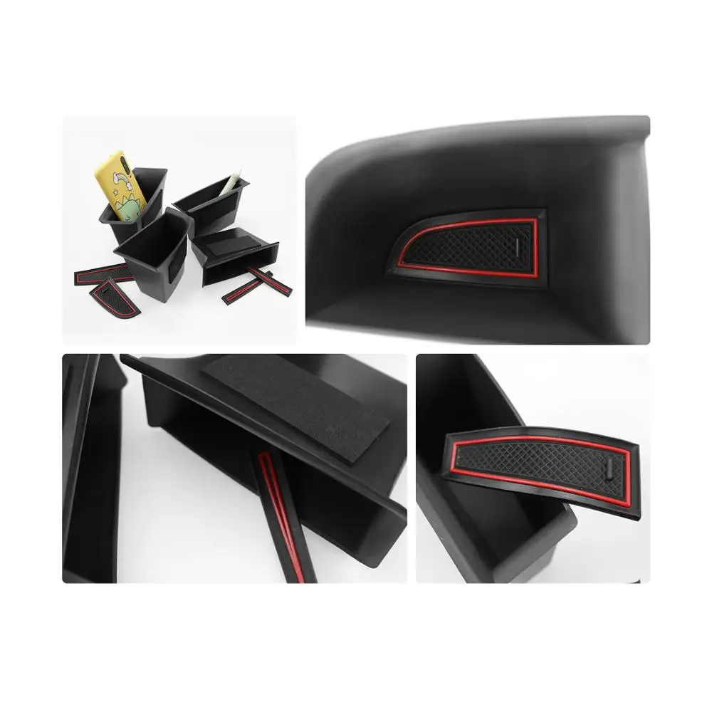 RUIYA Car Side Door Storage Box for Mazda 3 / Mazda CX-30 2019-2022 Right Hand Drive Vehicle Door Handle Storage Accessories
