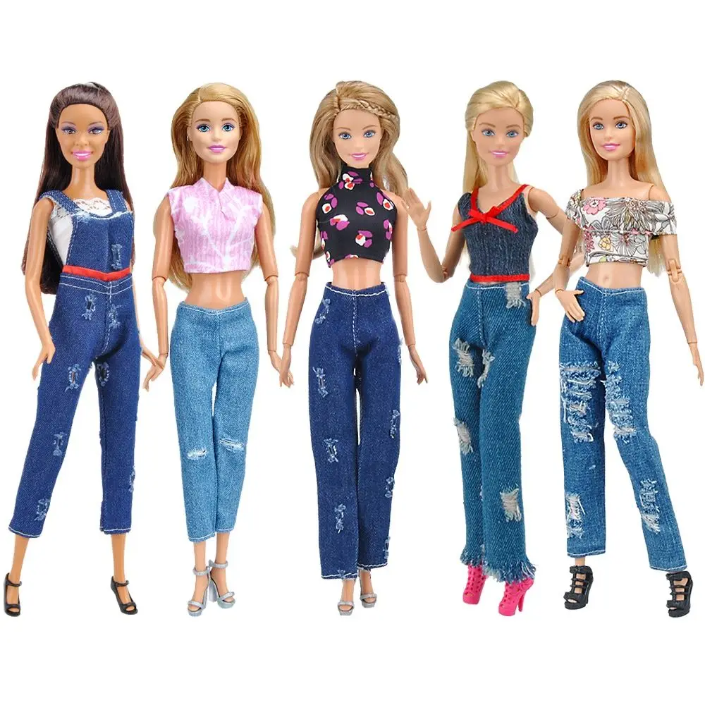 Fashion Summer Casual Outfits for Barbie 1/6   BJD Doll Clothes Accessories Play House Dressing Up