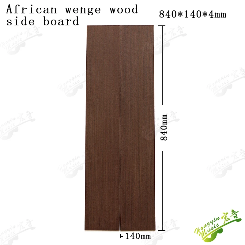 5AWenge Millettia laurentii Side And Back Panel solid wood guitar board Making guitar wood accessories