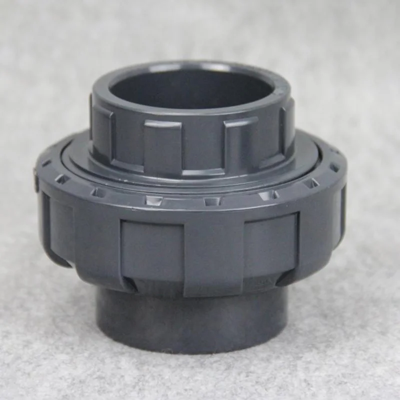 1pcs 20mm 25mm 32mm 40mm 50mm 110mm ID UPVC Union Pipe Fittings Coupler Water Connector For Garden Irrigation Hydroponic System