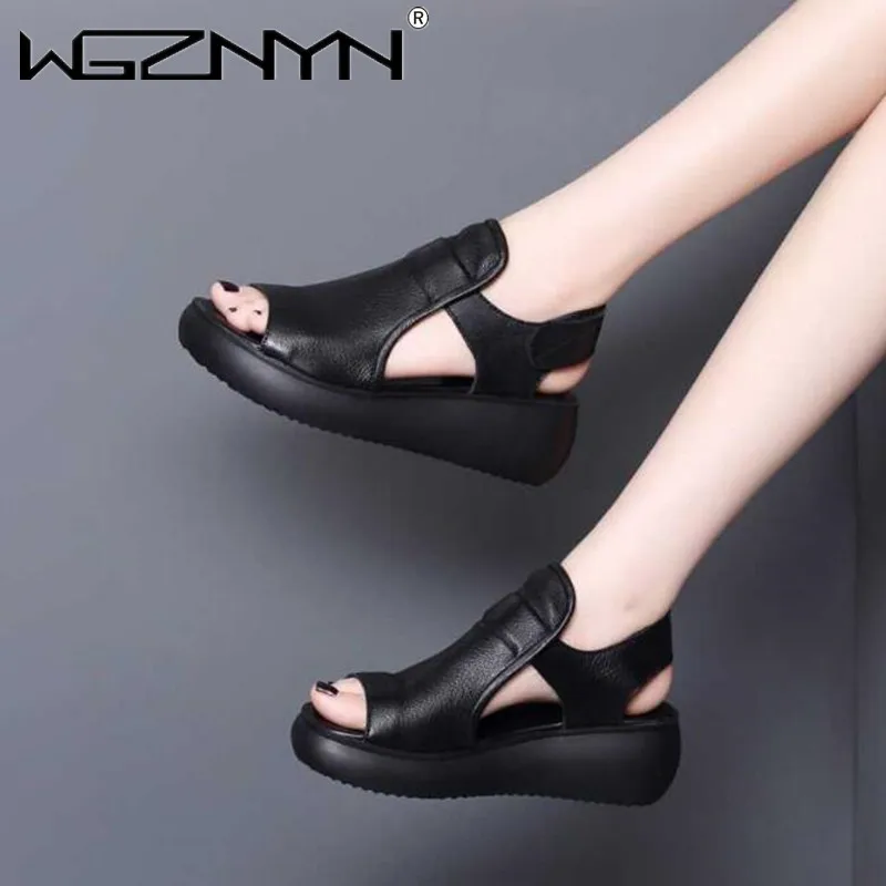 Women Sandals Lady Summer Pumps Platform Roman Shoes Wedges Casual Peep Toe Sandals Women Sandals Fashion Shoes for Women 2023