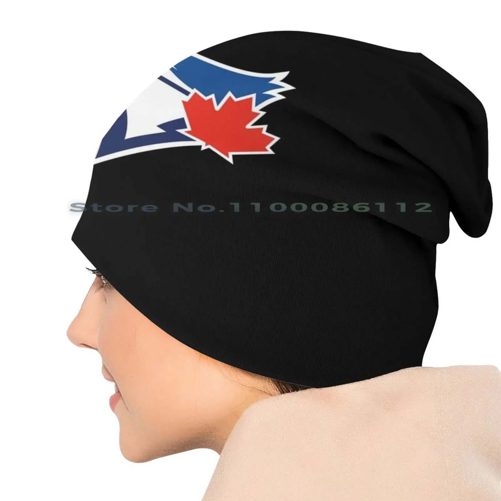 Jays-Toronto beanie czapka z dzianiny Logo niebieska czapka bez ronda czapka z dzianiny prezent na co dzień kreatywny