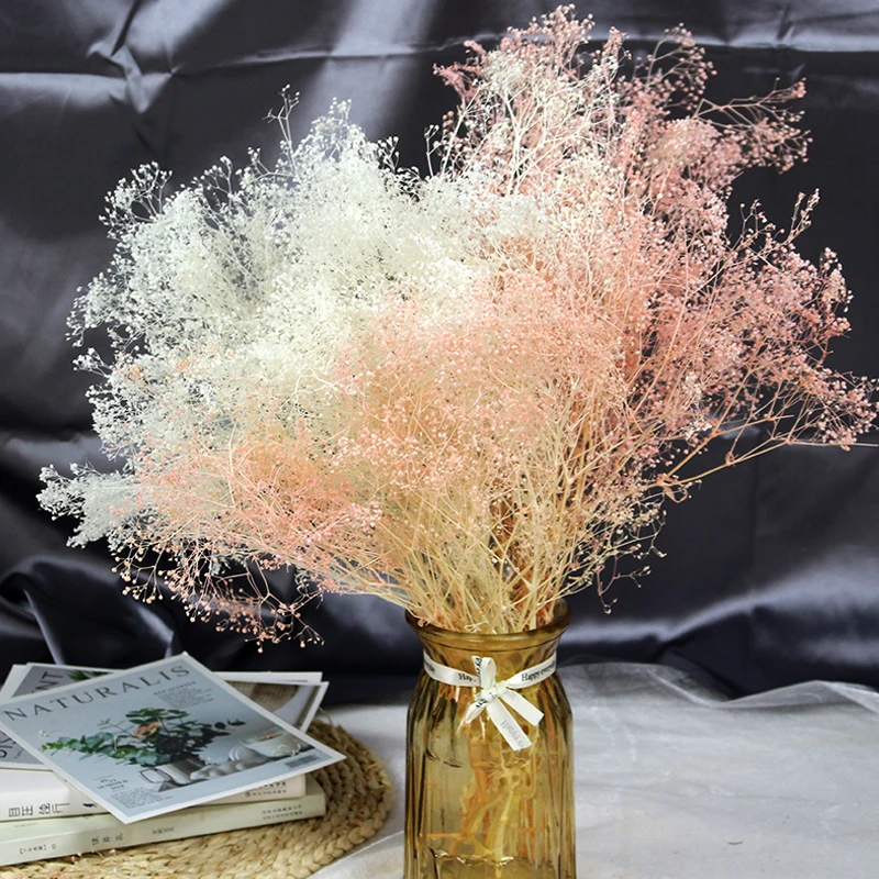 

60 г, натуральный сушеный цветок Babysbreath Gypsophila с сохранением миллиона звезд, для дома, офиса, гостиной, украшение для свадебной вечеринки