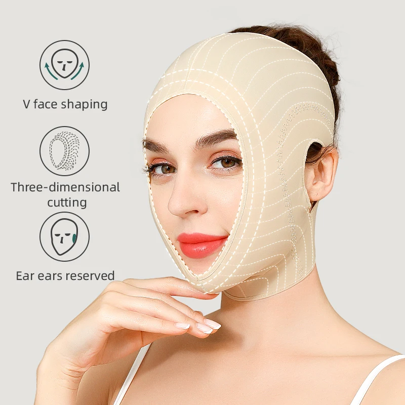 Face V Shaper Facial Slimming Bandage Lift Up Belt Reduce Double Chin Cheek Anti Wrinkle Elastic Face Thining Strap