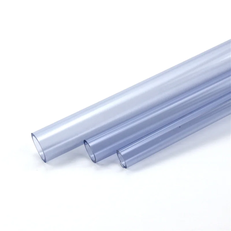 PVC Transparent Hard Plastic Water Pipe Aquarium Plexiglass Tube 1 PCS (50cm)