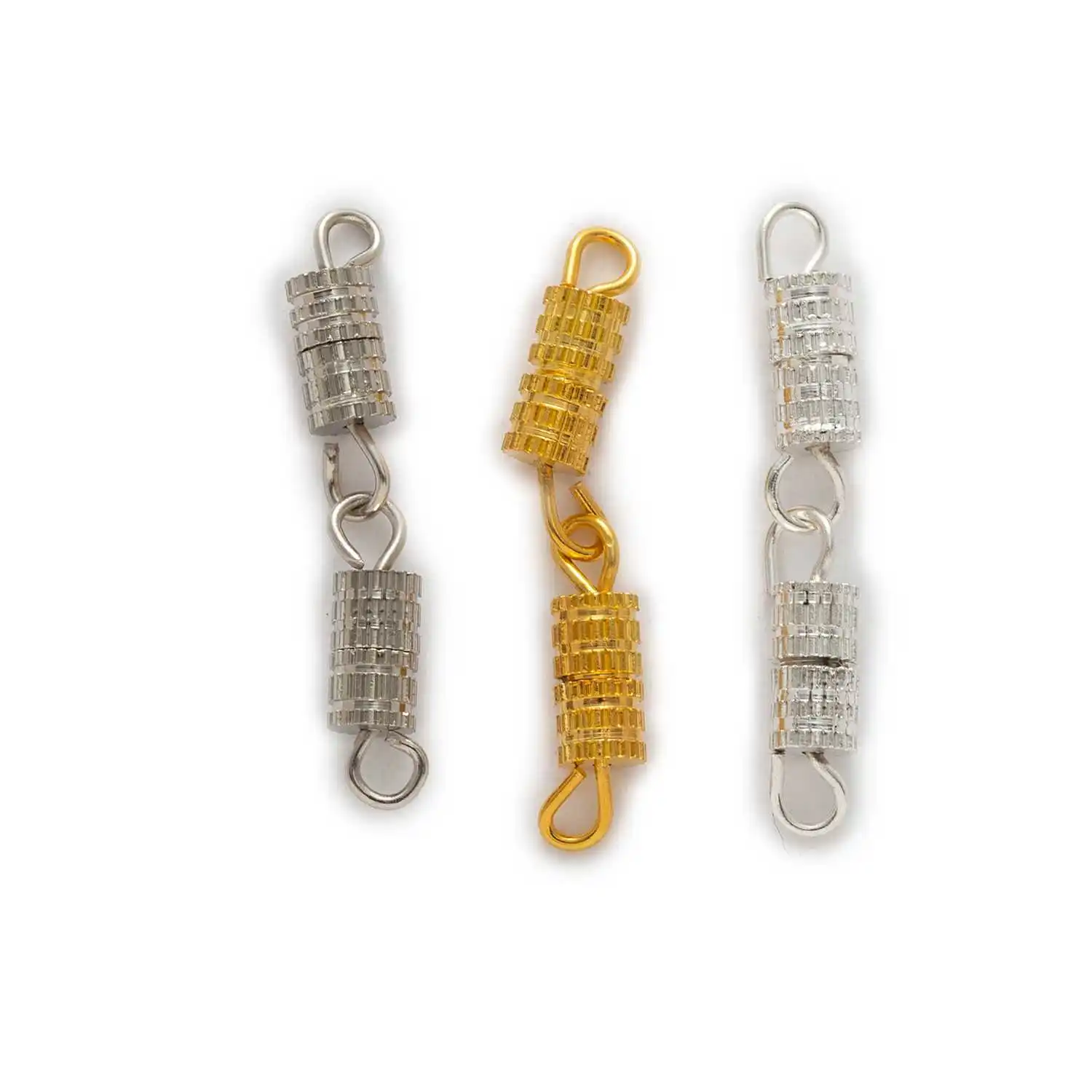 

30pcs Alloy Screw Clasp Connector, Anti-Tarnish Twist Lock Closure for DIY Jewelry Making, Necklace Bracelet Craft Supplies