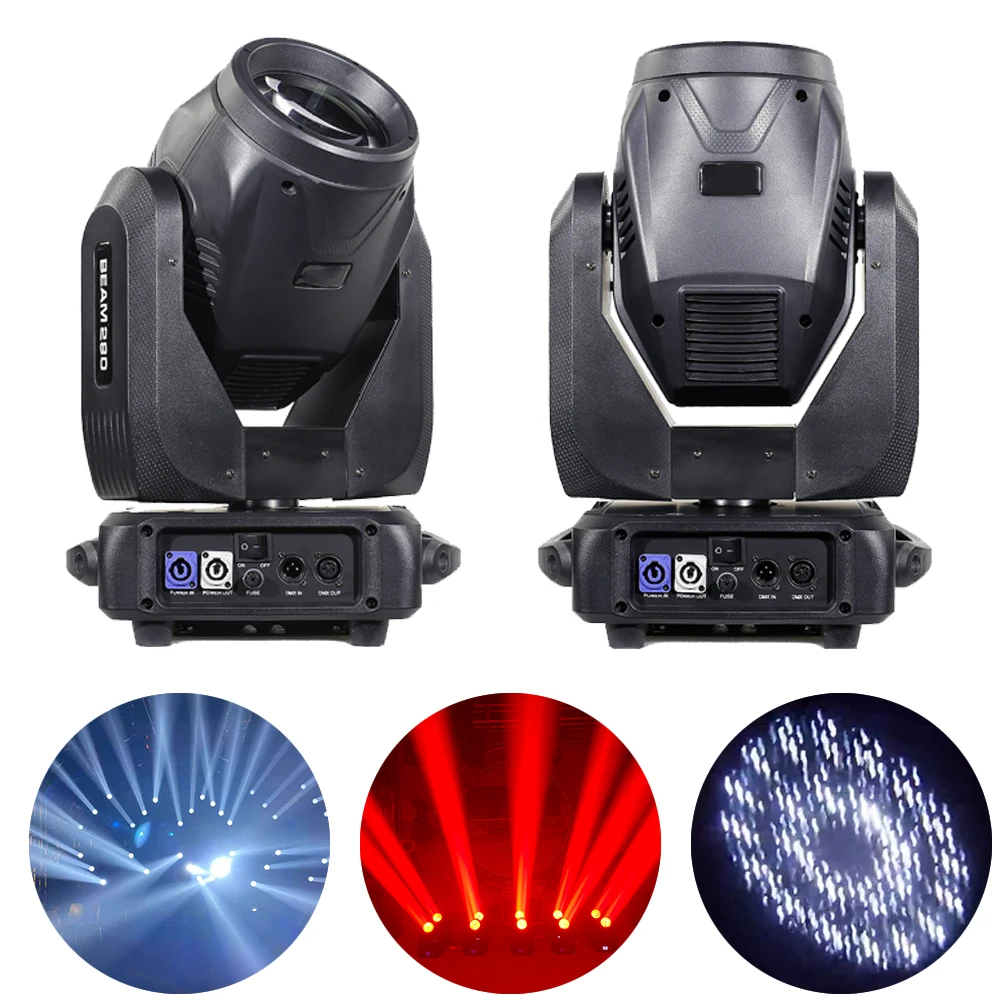 280W 10R Beam Moving Head Light DMX512 RDM Control 20CH DJ Disco Light Party Nightclub Bar Stage Lighting Electric Focus Effect