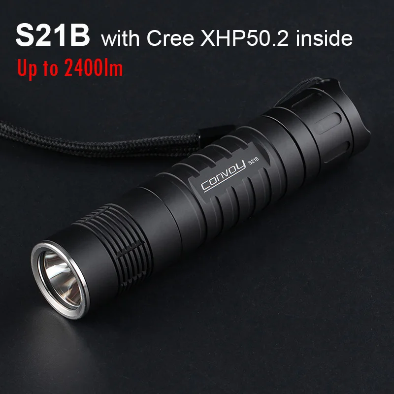 

Convoy High Powerful Led Flashlight S21B with XHP50.2 Led Lanterna Torch Flash Light 21700 Linterna Fishing Work Camping Lamp