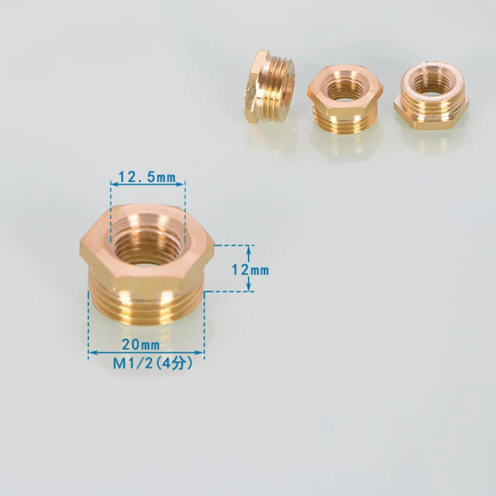 1/4" 1/2" 3/4" Water Inlet Pipe Male Thread Connector Pipe Fittings Reducing Core Extension Pipe Joint