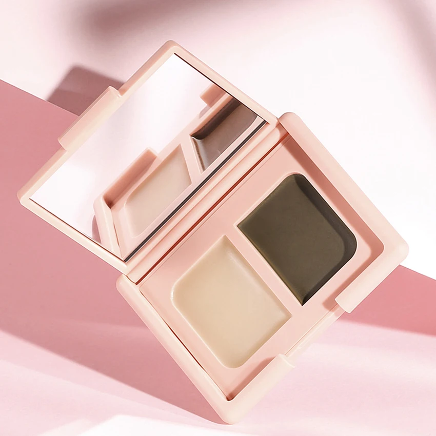 Crema per sopracciglia impermeabile a doppio colore crema per lo Styling delle ragazze delle donne crema per sopracciglia naturale a lunga durata strumenti per il trucco facili da indossare