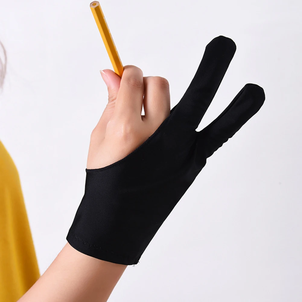 2-Finger Tablet Drawing Gloves Right And Left Hand Anti-Touch For iPad Pro 9.7 10.5 12.9 Inch Pencil Lycra For Graphics Drawing