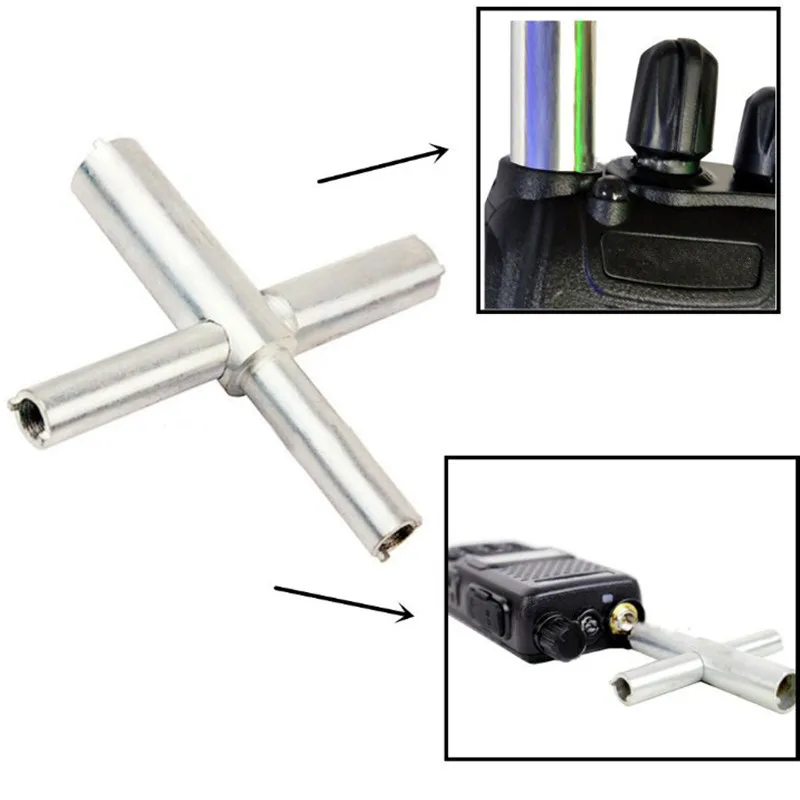 Mini Universal Walkie Talkie Repair Screwdriver Cross Shaped Disassemble Destuffing Tool For  Kenwood Two Way Radio