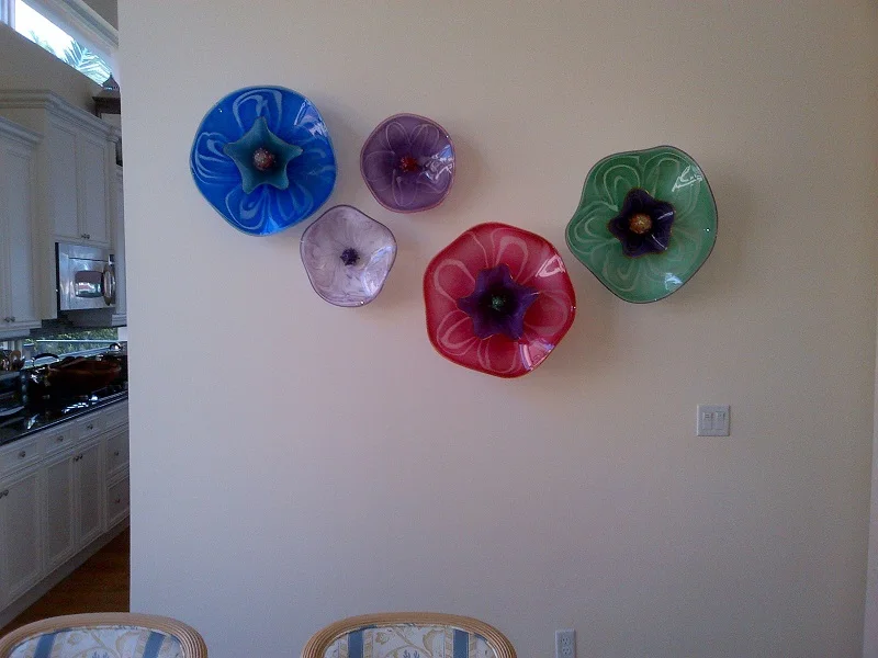 

Fashion Murano Glass Wall Decorative Plates Elegant Wedding Wall Decorations
