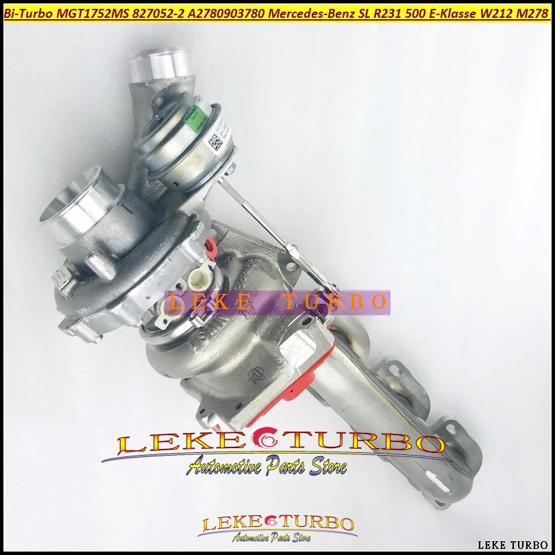 1p original Bi Turbo MGT1752MS 827052 827052-5001S A2780903780 A278 For Mercedes-Benz SL E-Klasse W212 W221 E500 M278 M278DE46AL