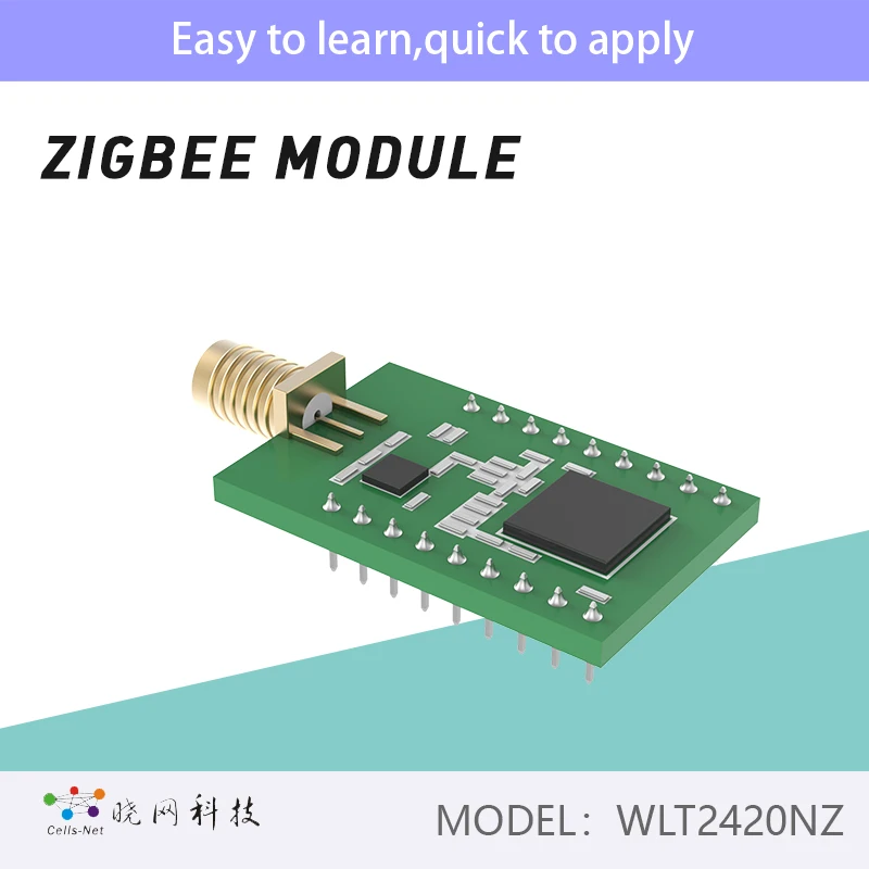 Industrial-grade wireless ZigBee networking protocol transparent transmission module WLT2420-A built-in antenna