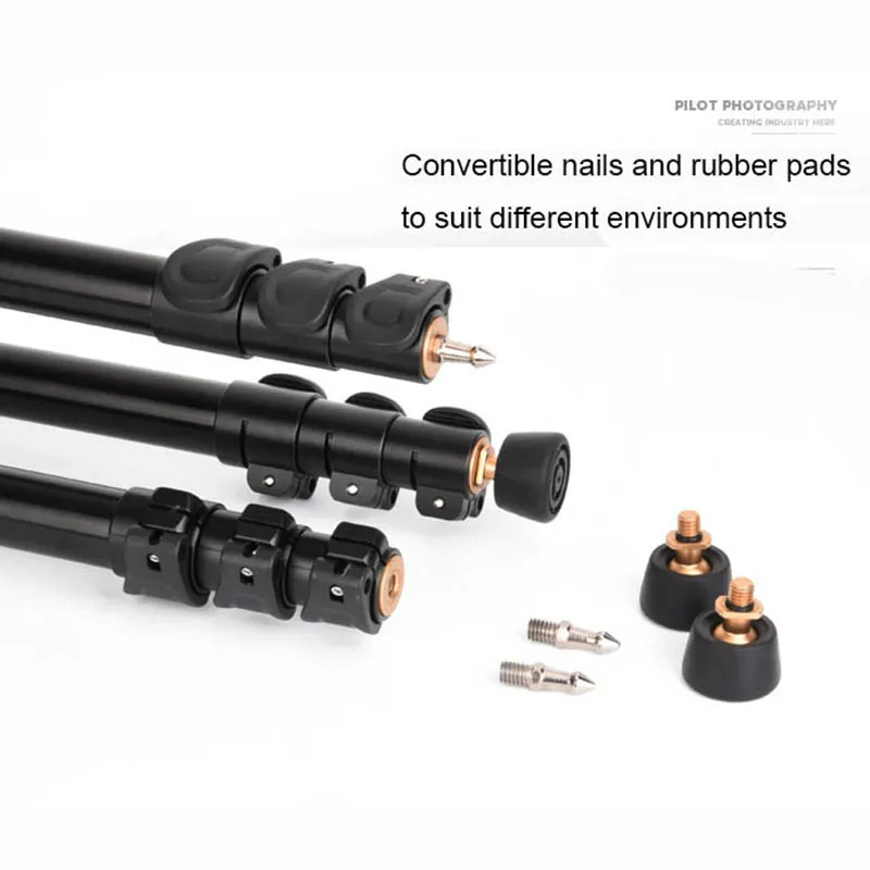 Q680 Video Tripod with Fluid Head 192cm Professional Heavy Duty Camera Tripod for Nikon Canon Sony DSLR Camera Camcorder