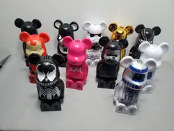 Star Wars Berbrick X Cleverin cars Ornaments Trendy Action Figure Toys SpiderMan venom r2d2 C-3pO Holiday Gift for Children