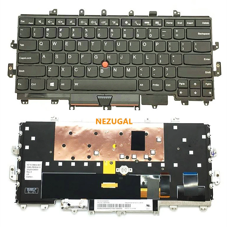 

Laptop US Keyboard for LENOVO Thinkpad X1 Carbon 1nd x1 yoga 2016 Keyboard with Backlit