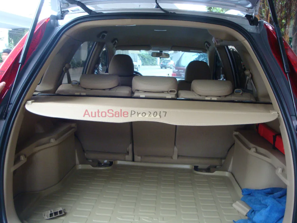 

Aluminium alloy + Fabric Rear Trunk Security Shield Cargo Cover Rear Racks Accessories For Honda CRV CR-V 2007-2011