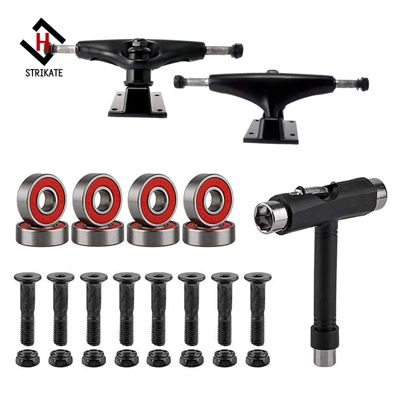 Camión de skateboard de 5 pulgadas con rodamiento de repuesto, herramientas de estilo ABEC 9 T para ruedas de Skateboarding Diy