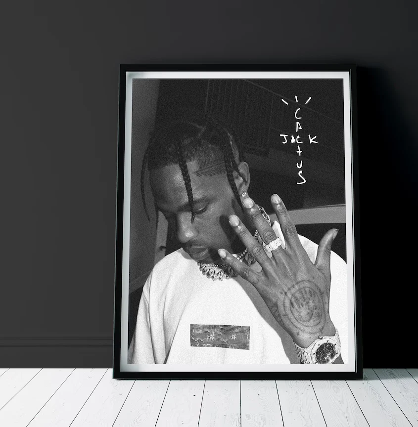 MT714 Travis Scott Album Music Cover Singer Star Jackboys Wall Art Picture Canvas Painting Poster Prints Living Room Home Decor