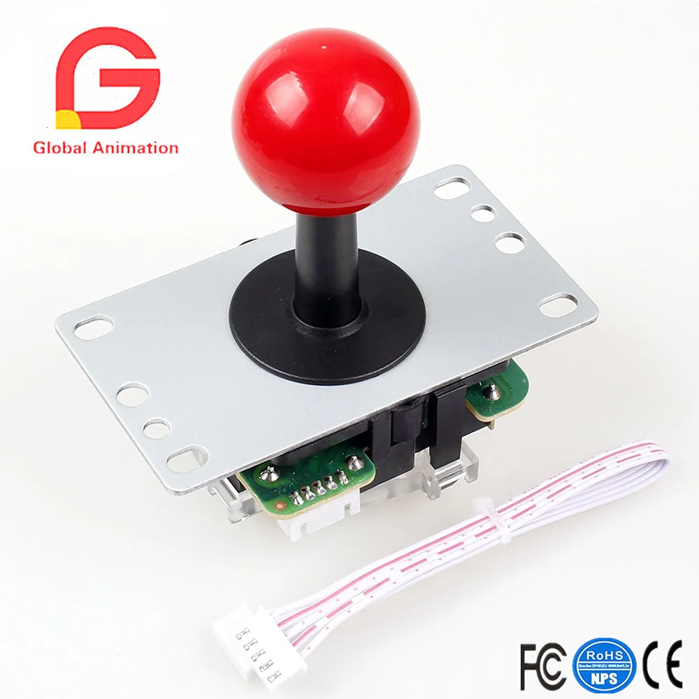 Classic DIY Arcade Joystick, 8 Way Switchable Joystick, MAME, PC, PS2, PS3, XBOX 360, Raspberry Pi Game Controller