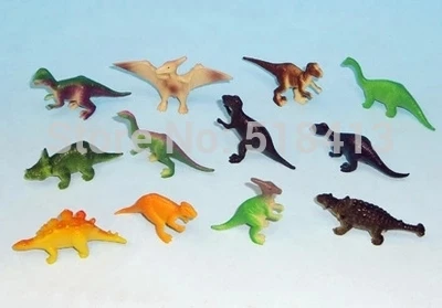 12 Small Dinosaur Simulation Model Of Animal Toys Plastic Doll Kids Play House Children's Unisex Animals 2021