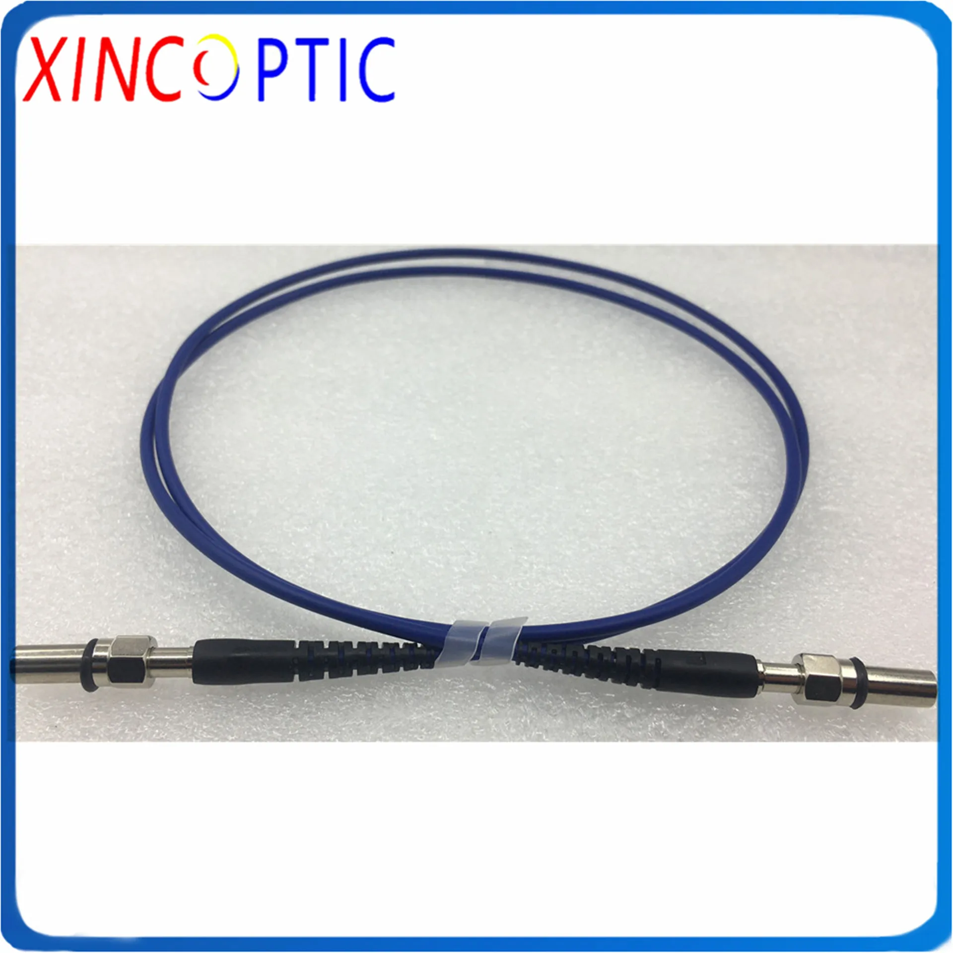 SMA905-SMA905 400um Silica Fiber Quarts Core 1m 2m 3m 5m 7m 3.0mm UV-VIS 200-1100nm Armored Fiber Optic Patch Cord