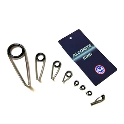 FUJI KL-H 가이드 키트, 고품질 알코나이트 링 가이드 세트, 실버 컬러, 건 스모크 컬러, 8PCG, 10PCs, 1 세트