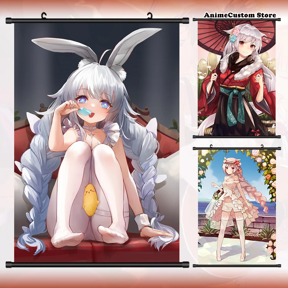 Game MNF Le Malin USS Montpelier Azur Lane HD Wall Scroll Roll Painting Poster Hang Poster Decor Collectible Decoration Art Gift