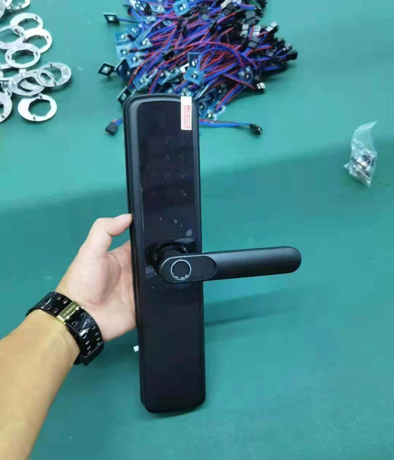 TTlock App بصمة قفل ذكي Tuya واي فاي Fechadura قفل بكلمة مرور IC-بطاقة الأمن الباب الأمامي قفل إلكتروني 6068 قفل الجسم